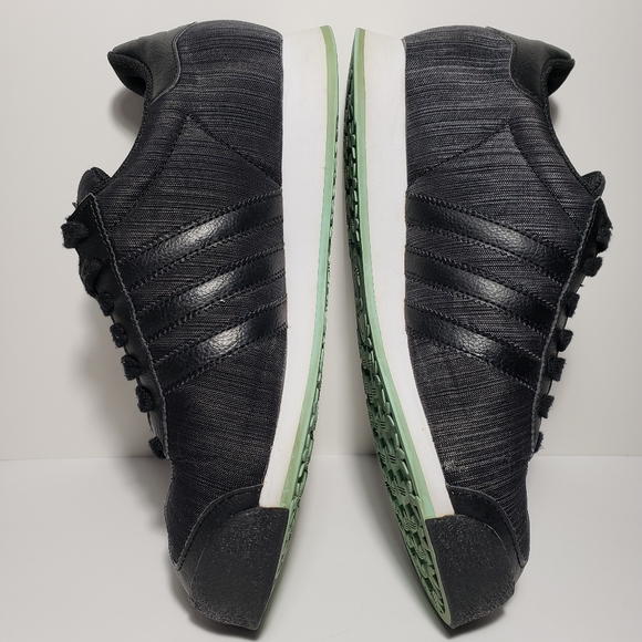 Adidas Original Samoa Sneakers Shoes Black Tiff Blue Aqua Q16189 - Picture 5 of 9